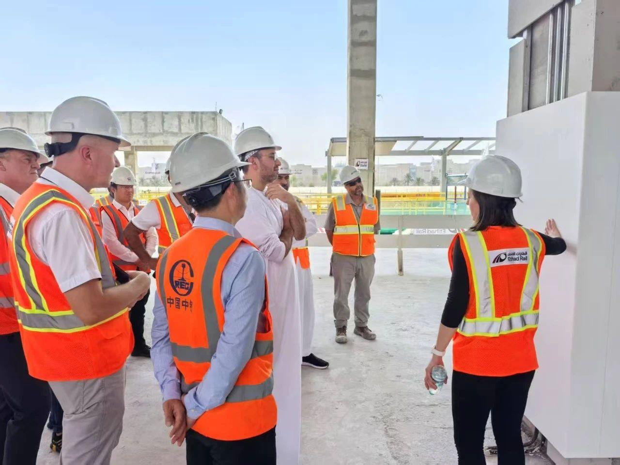 Shadi Malak, CEO of Etihad Rail, Inspects the Construction of Railway Stations in Abu Dhabi